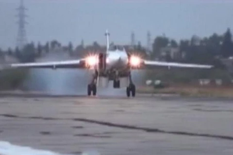 Máy bay chiến đấu của Nga hỗ trợ quân đội Syria. (Nguồn: Reuters)