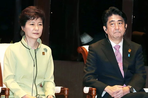 Thủ tướng Shinzo Abe và Tổng thống Park Geun-hye sẽ hội đàm vào ngày 2/11 tới. (Nguồn: AP)
