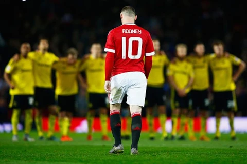 Rooney là một trong ba cầu thủ sút hỏng penalty của M.U. (Nguồn: Getty Images)