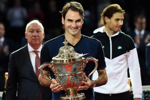 Federer đăng quang Basel Open sau khi đánh bại Nadal. (Nguồn: Getty Images)