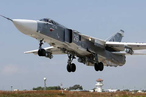 Máy bay ném bom Su-24 của không quân Nga. (Nguồn: Getty Images)