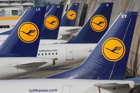 Máy bay của hãng Lufthansa. (Nguồn: AP)