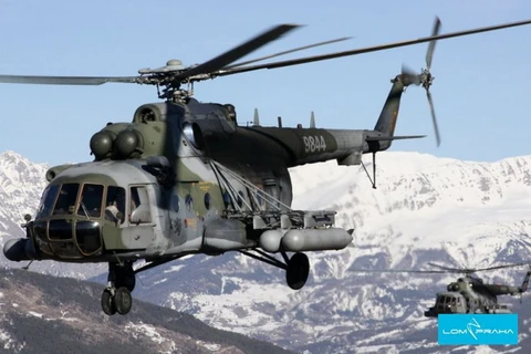 Máy bay trực thăng quân sự Mi-171S của Séc. (Nguồn: lompraha.cz)