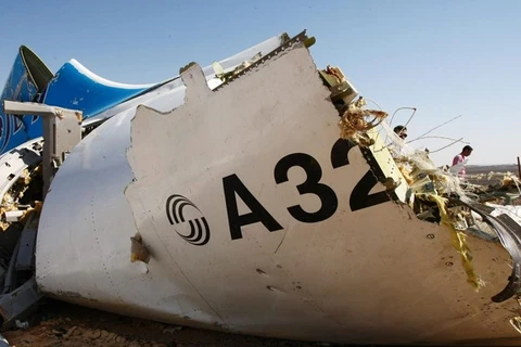 Hiện trường máy bay Nga rơi. (Nguồn: AFP/Getty Images) 