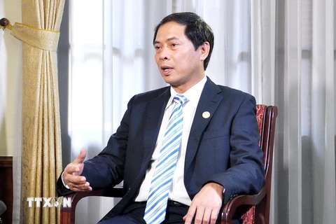 Thứ Trưởng Bộ Ngoại giao Bùi Thanh Sơn. (Ảnh: An Đăng/TTXVN)