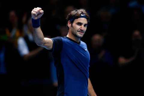 Roger Federer giành vé đầu tiên vào bán kết. (Nguồn: AP)