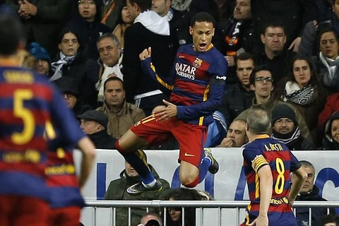 Neymar cũng đã góp công lớn trong chiến thắng của Barcelona. (Nguồn: Getty Images)