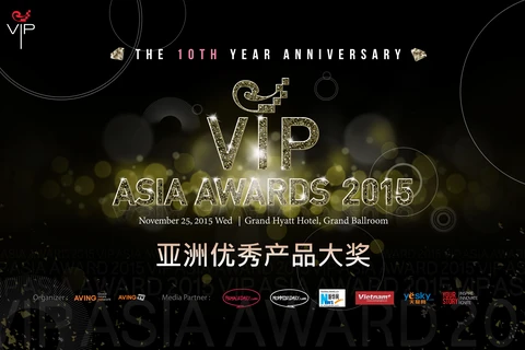 VIP ASIA AWARDS 2015 trao giải thưởng cho 100 sản phẩm tiêu biểu