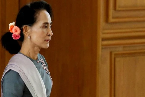 Thủ lĩnh Đảng Liên đoàn quốc gia vì dân chủ (NLD) đối lập Aung San Suu Kyi. (Nguồn: Reuters)