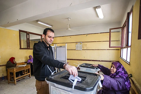 Cử tri Ai Cập đi bỏ phiếu. (Nguồn: ahram.org.eg)