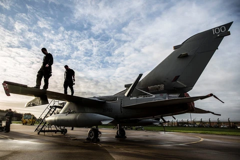 Máy bay ném bom Tornado của Anh. (Nguồn: PA)