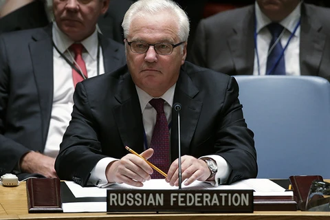 Đại diện thường trực của Nga tại Liên hợp quốc Vitaly Churkin. (Nguồn: Reuters)