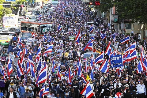 Biểu tình ở Thái Lan. (Ảnh minh họa: AP)