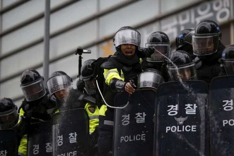 Lực lượng an ninh Hàn Quốc. (Nguồn: Reuters)