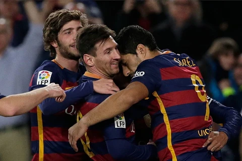 Lionel Messi và Barcelona thăng hoa. (Nguồn: AP)