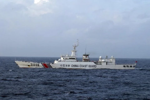 Tàu Trung Quốc xuất hiện ở vùng tranh chấp với Nhật Bản. (Nguồn: AFP)