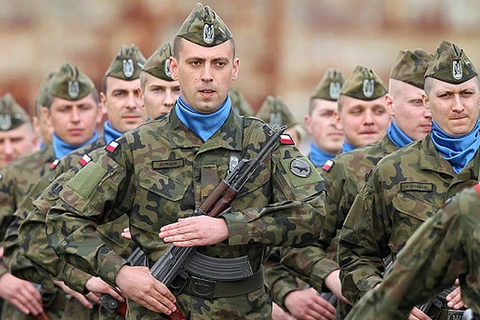 Lực lượng quân đội Ba Lan. (Nguồn: AP)