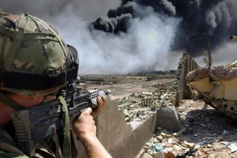 Quân nhân Anh chiến đấu ở Iraq. (Nguồn: Getty Images)
