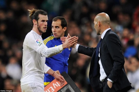 Bale lập hat-trick trong ngày Zidane ra mắt với tư cách HLV trưởng Real Madrid. (Nguồn: Getty Images)