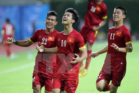 U23 Việt Nam sẵn sàng cho VCK U23 châu Á. (Ảnh: Quốc Khánh/TTXVN)