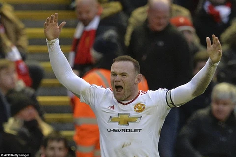 Rooney mang chiến thắng về cho Manchester United. (Nguồn: AFP/Getty Images)