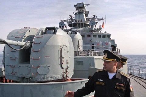 Tàu chiến của Hải quân Nga. (Nguồn: AP)