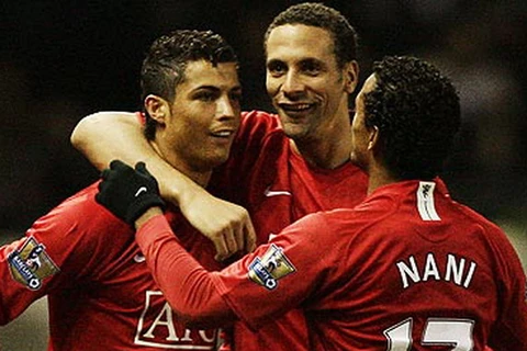 Ronaldo và đồng đội đã thắng Derby County 4-1 cách đây 7 năm. (Nguồn: AP)