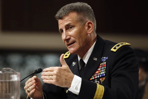 Tướng Mỹ mới được đề cử làm Tư lệnh các lực lượng NATO ở Afghanistan John Nicholson. (Nguồn: AP)