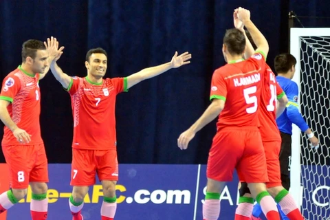 Niềm vui của các cầu thủ Iran sau chiến thắng đậm trước Trung Quốc. (Nguồn: AFC)