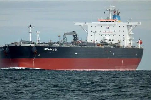 Tàu chở dầu thô của Iran xuất khầu sang châu Âu. (Nguồn: presstv.ir)