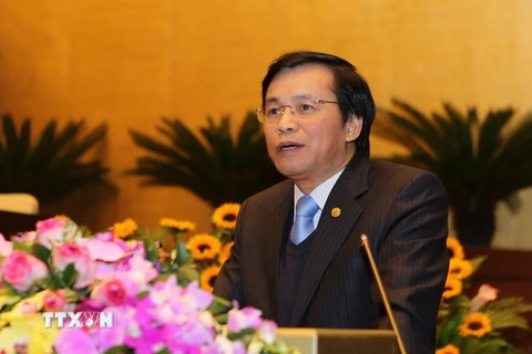 Chủ nhiệm Văn phòng Quốc hội Nguyễn Hạnh Phúc. (Ảnh: Dương Giang/TTXVN)