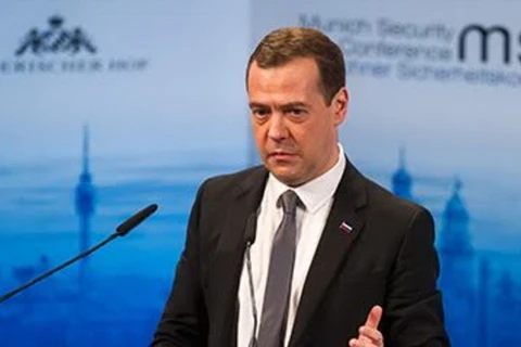 Thủ tướng Nga Dmitry Medvedev. (Nguồn: Getty Images)