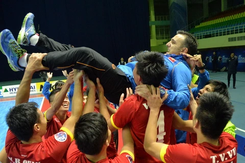 Đội tuyển futsal Việt Nam tăng 2 bậc trên bảng xếp hạng. (Nguồn: AFC)