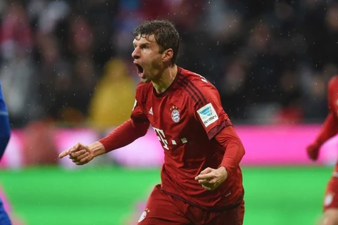 Thomas Mueller mang chiến thắng về cho Bayern. (Nguồn: AFP)