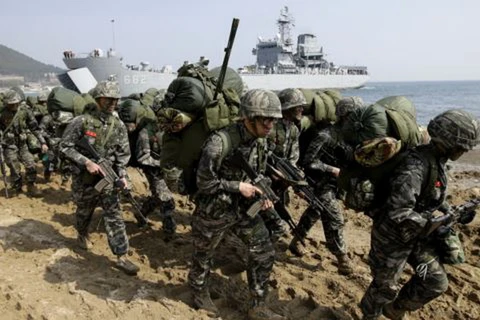 Lực lượng binh sỹ Hàn Quốc. (Nguồn: AP)