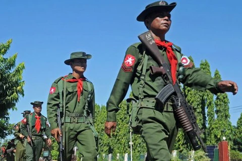 Lực lượng quân đội Myanmar. (Nguồn: AP)