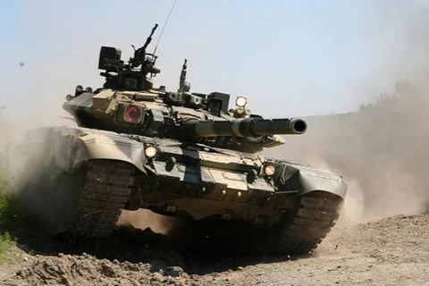 Xe tăng hiện đại T-90 của Nga. (Nguồn: AP)
