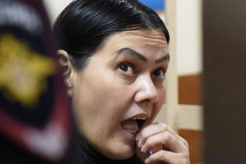 Bảo mẫu độc ác Gyulchekhra Bobokulova tại tòa. (Nguồn: AFP)