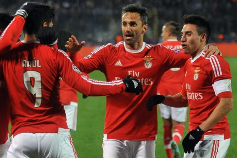 Benfica giành vé vào tứ kết Champions League. (Nguồn: AFP/Getty Images)