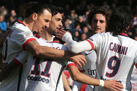 Paris Saint Germain vô địch Ligue 1 sớm 8 vòng đấu. (Nguồn: Getty Images)