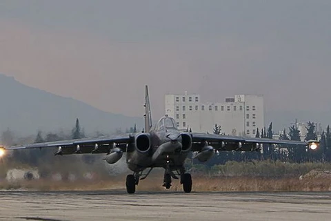 Máy bay Nga rút quân khỏi Syria. (Nguồn: RT)