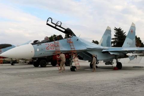 Máy bay của Không quân Nga ở Syria. (Nguồn: AFP)