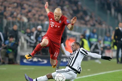 Arjen Robben có nguy cơ lỡ trận tái đấu Juventus. (Nguồn: Reuters)