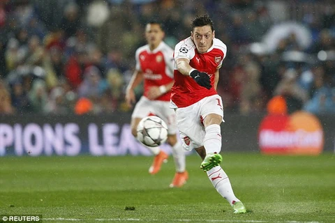 Mesut Oezil không thể giúp Arsenal làm nên điều thần kỳ. (Nguồn: Reuters)