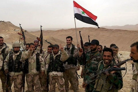 Lực lượng binh sỹ Syria kiểm soát Palmyra. (Nguồn: Reuters)
