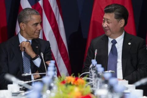 Tổng thống Mỹ Obama và Chủ tịch Trung Quốc Tập Cận Bình. (Nguồn: AP)
