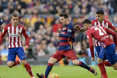 Barcelona đối đầu Atletico Madrid. (Nguồn: Getty Images)