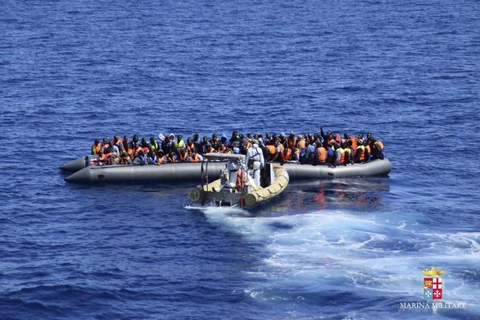 Hải quân Ai Cập bắt giữ hàng chục người di cư. (Nguồn: Reuters)