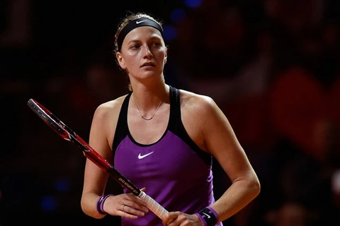 Đương kim vô địch Petra Kvitova sớm chia tay Madrid Open. (Nguồn: AP)