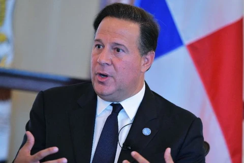 Tổng thống Panama Juan Carlos Varela. (Nguồn: AFP)